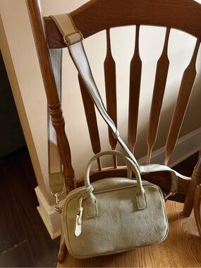 Universal Thread Cream/Green tones Mini Crossbody Satchel